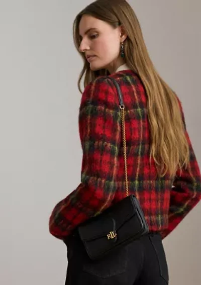 Pebbled Leather Bradley Crossbody Wallet
