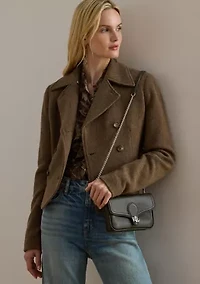 Pebbled Leather Bradley Crossbody Wallet