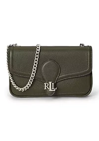 Pebbled Leather Bradley Crossbody Wallet