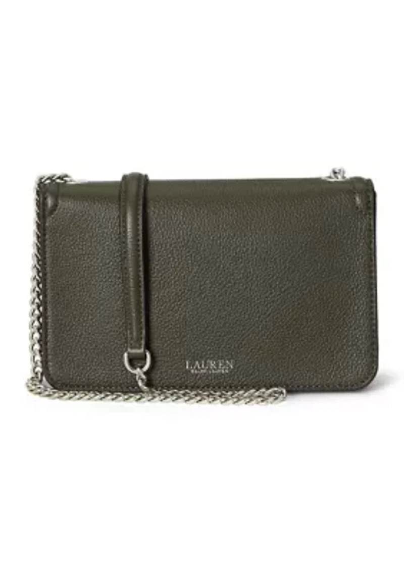 Pebbled Leather Bradley Crossbody Wallet