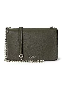 Pebbled Leather Bradley Crossbody Wallet