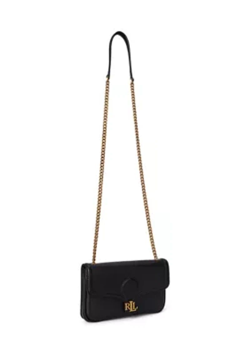 Pebbled Leather Bradley Crossbody Wallet