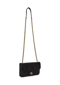 Pebbled Leather Bradley Crossbody Wallet