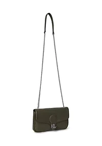 Pebbled Leather Bradley Crossbody Wallet