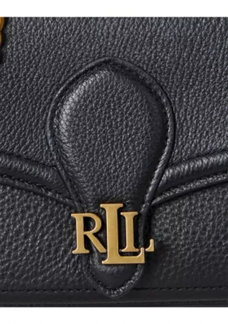 Pebbled Leather Bradley Crossbody Wallet