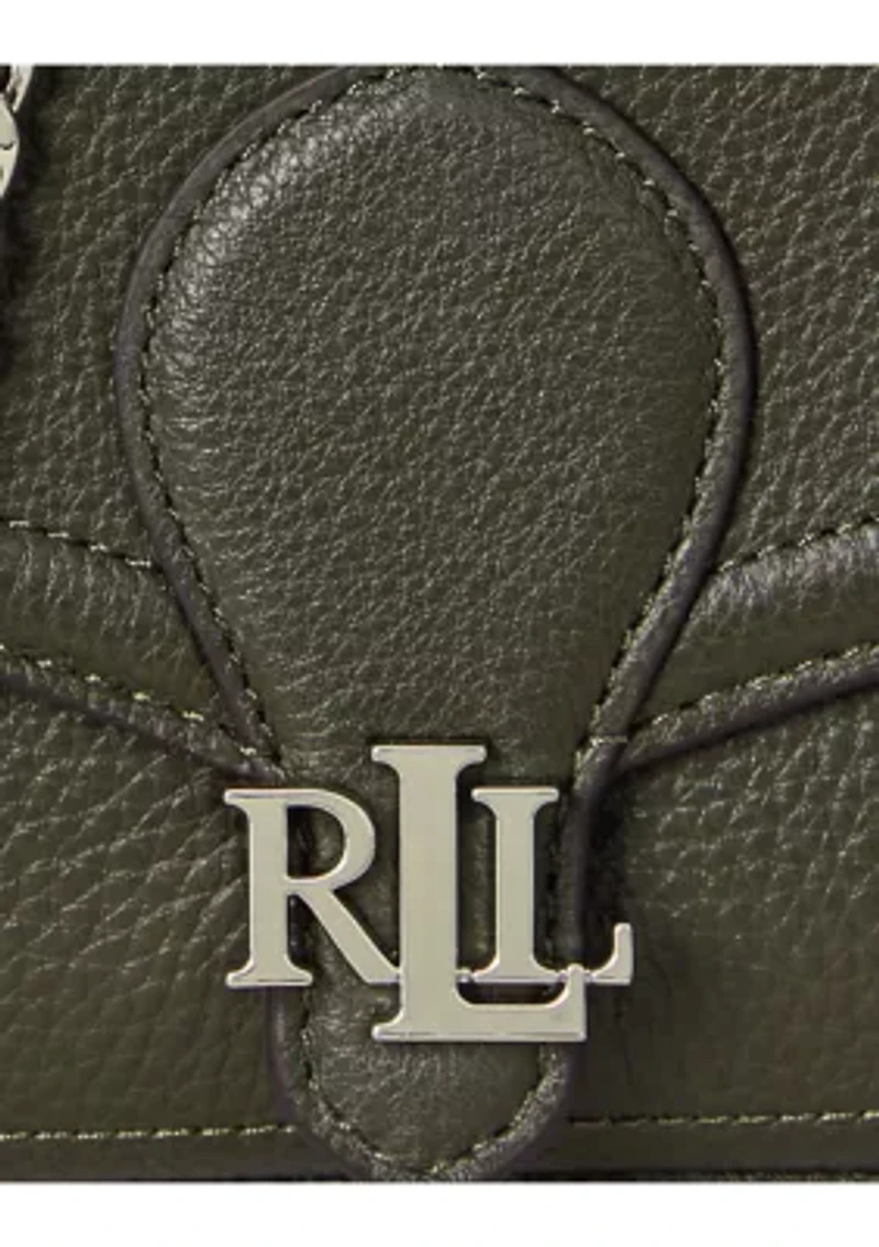 Pebbled Leather Bradley Crossbody Wallet