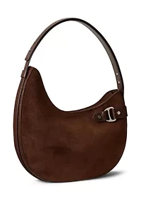 Suede Large Tasha Shoulder Bag