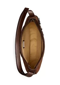 Suede Large Tasha Shoulder Bag