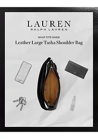 Leather Large Tasha Shoulder Bag
