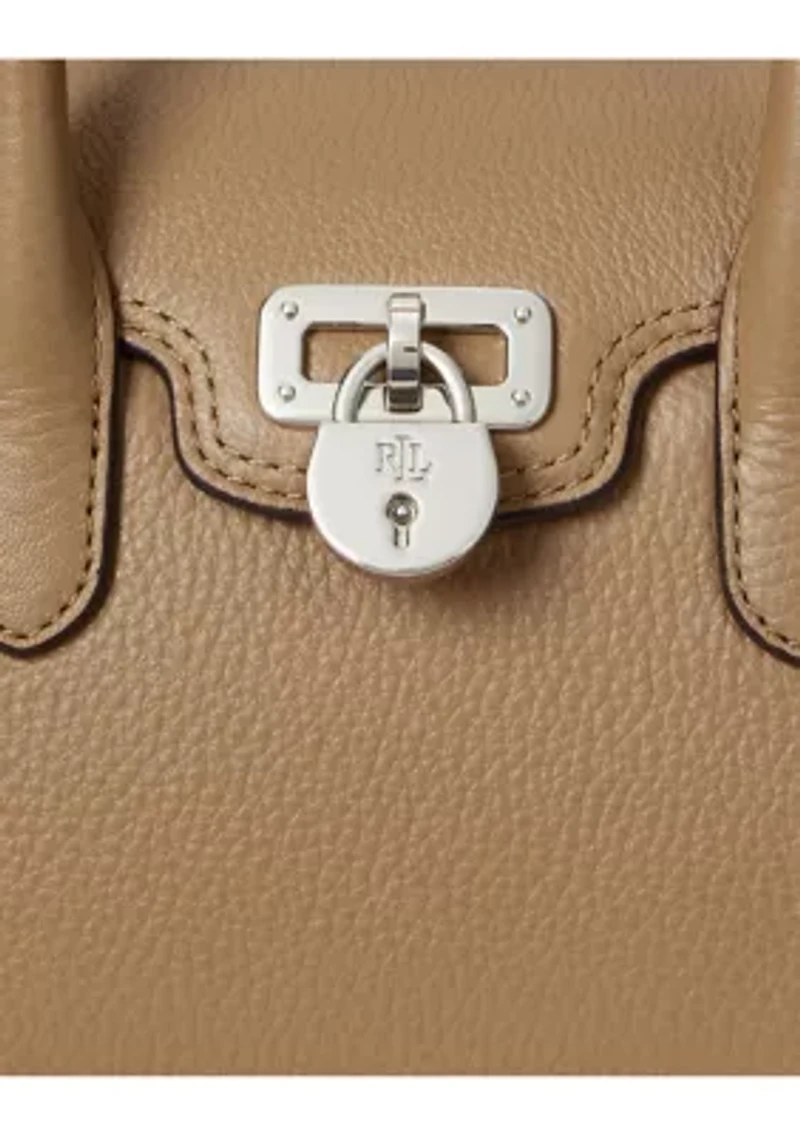 Pebbled Leather Small Tanner Satchel