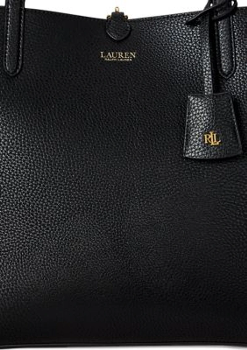 Faux-Leather Large Reversible Tote Bag