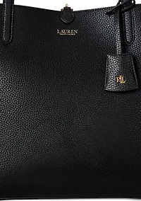Faux-Leather Large Reversible Tote Bag