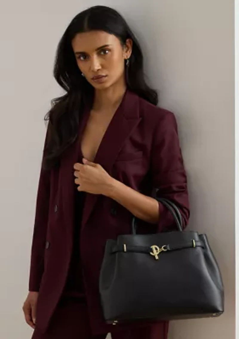 Leather Large Blaike Satchel