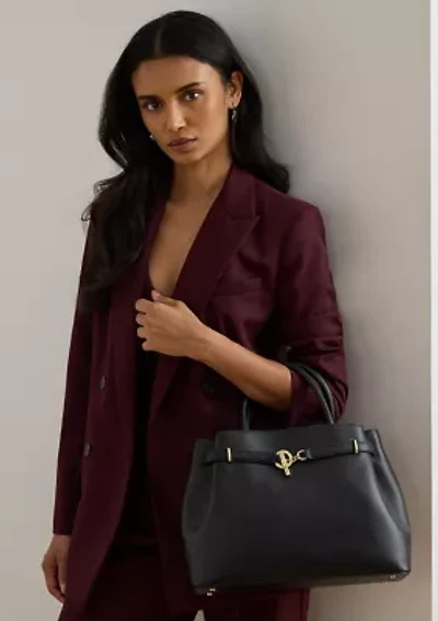 Leather Large Blaike Satchel