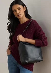 Leather Large Tasha Bucket Bag