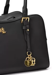 Leather Large Marcy Zip Satchel Bag