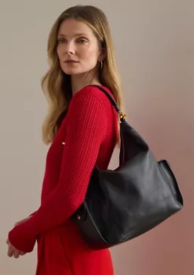 Nappa Leather Large Blaike Shoulder Bag