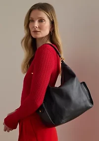 Nappa Leather Large Blaike Shoulder Bag