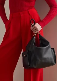 Nappa Leather Large Blaike Shoulder Bag