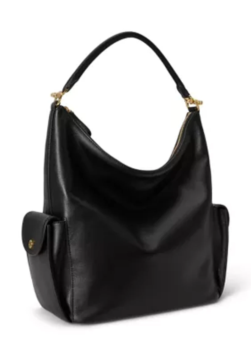 Nappa Leather Large Blaike Shoulder Bag
