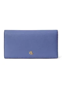 Crosshatch Leather Slim Wallet