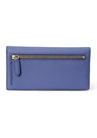 Crosshatch Leather Slim Wallet