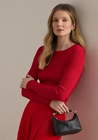 Nappa Leather Mini Blaike Shoulder Bag