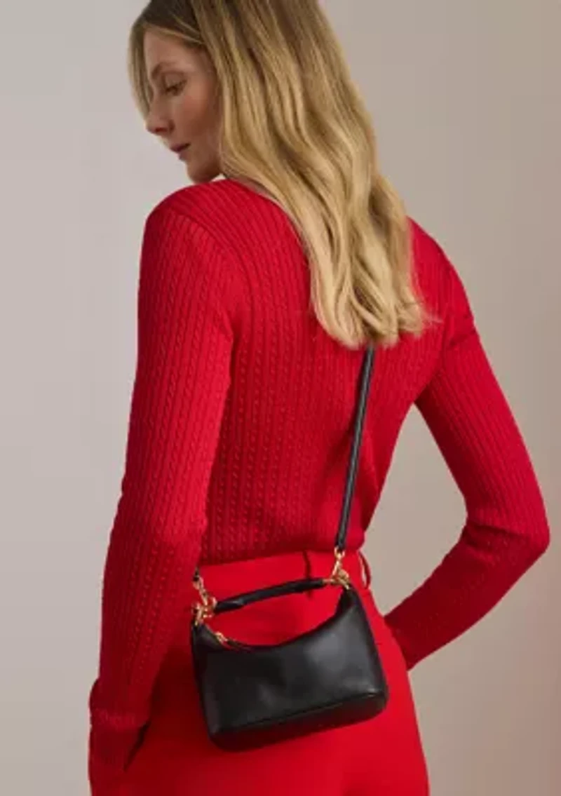 Nappa Leather Mini Blaike Shoulder Bag