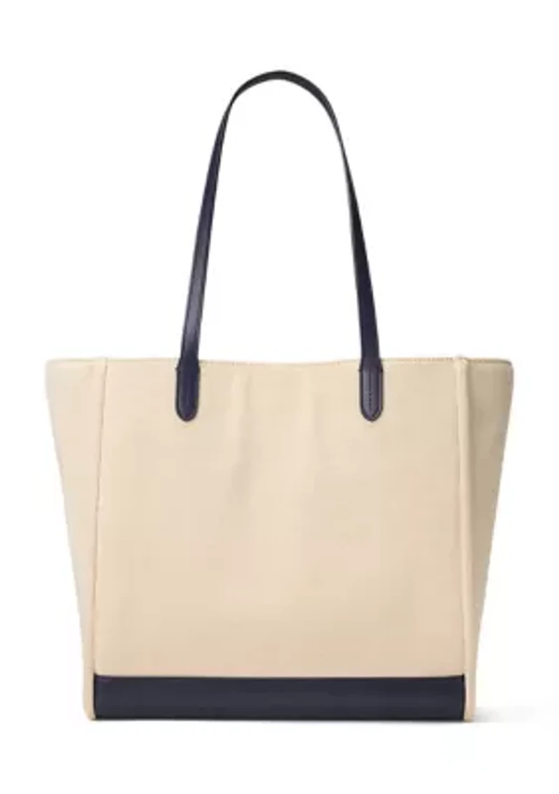 Dog-Embroidered Large Cameryn Tote Bag