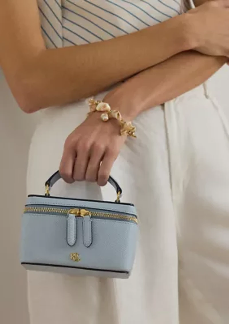 Leather Small Hallee Crossbody Bag
