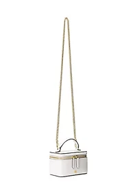 Leather Small Hallee Crossbody Bag