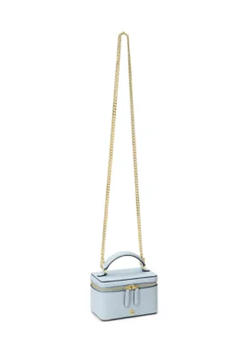 Leather Small Hallee Crossbody Bag