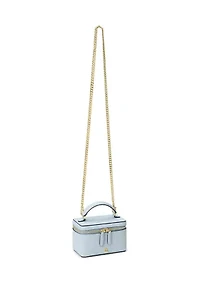 Leather Small Hallee Crossbody Bag