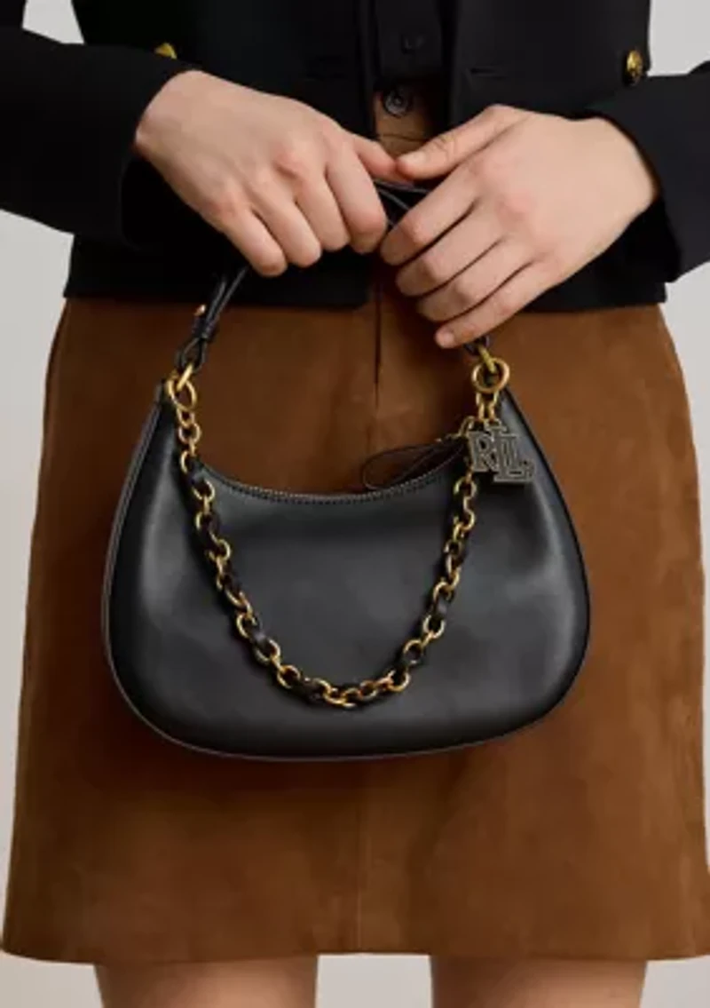 Leather Medium Marcy Zip Shoulder Bag