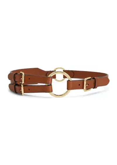 Tri-Strap O-Ring Leather Belt
