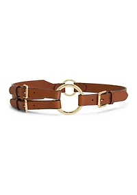 Tri-Strap O-Ring Leather Belt