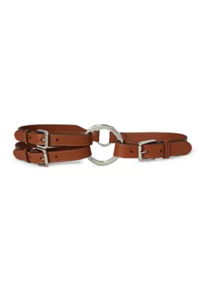 Tri-Strap O-Ring Leather Belt