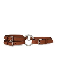 Tri-Strap O-Ring Leather Belt