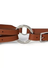 Tri-Strap O-Ring Leather Belt