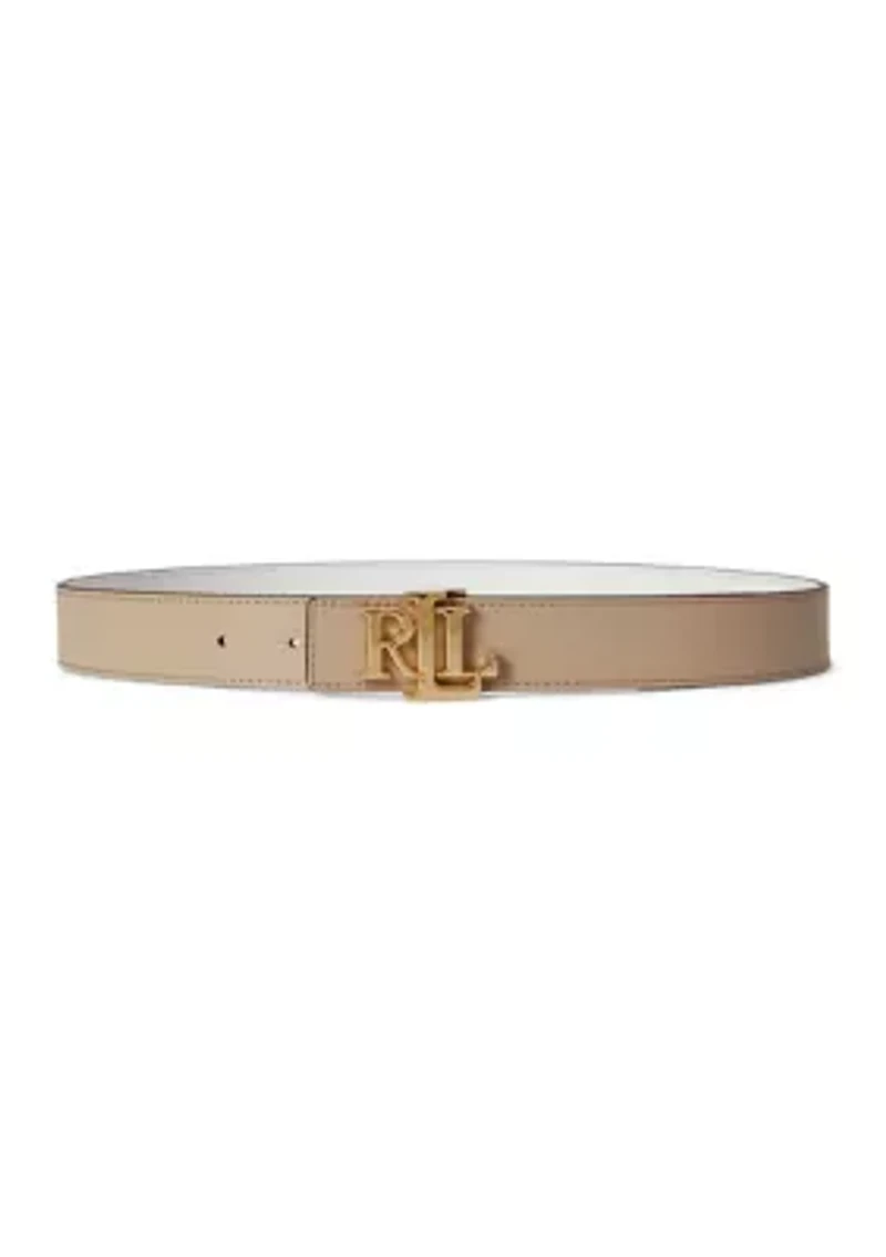 Logo Reversible Leather Belt