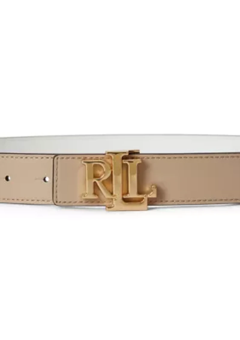 Logo Reversible Leather Belt