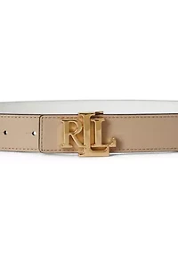 Logo Reversible Leather Belt
