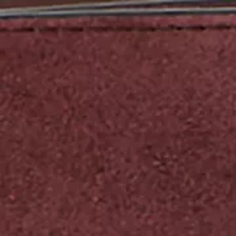 Slide-Buckle Suede Belt