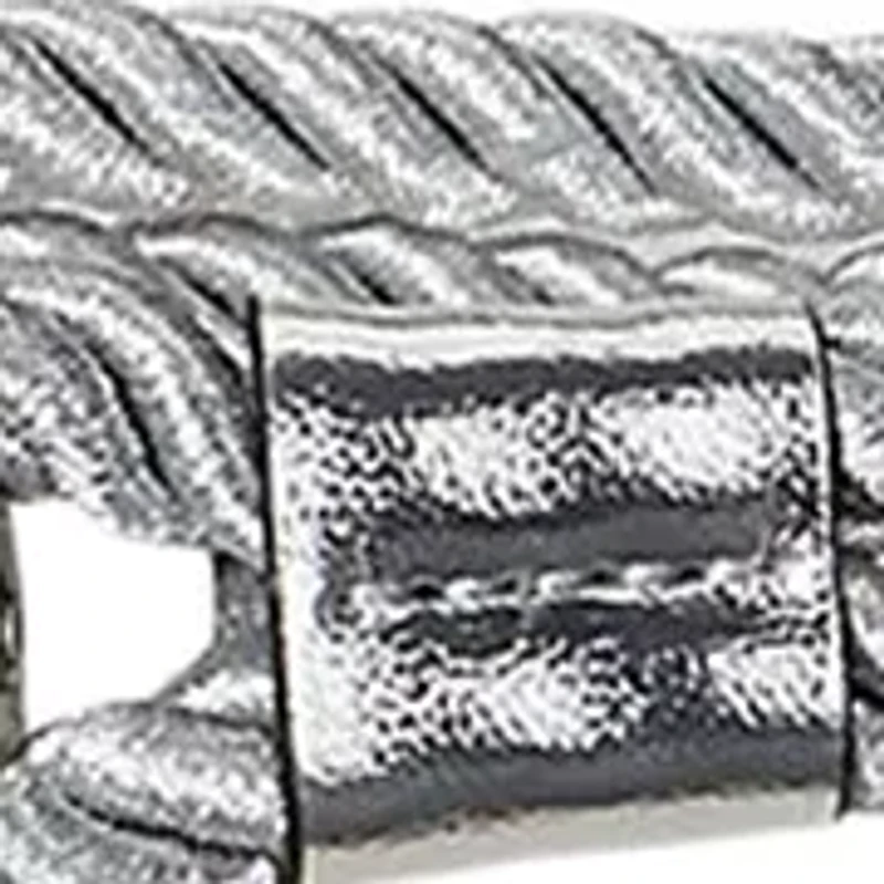 Metallic Rope Anchor-Toggle Skinny Belt