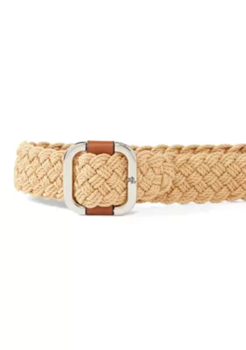 Rope Anchor Toggle Skinny Belt