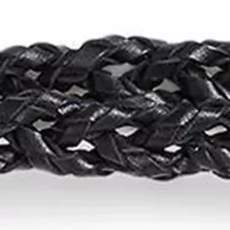 Braided Leather Tassel Tie Belt