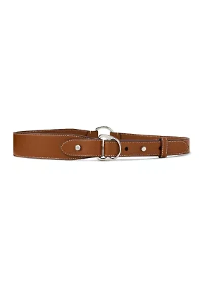 Equestrian D-Ring Leather Belt