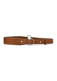 Equestrian D-Ring Leather Belt
