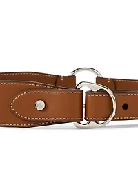 Equestrian D-Ring Leather Belt