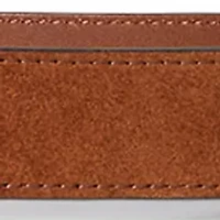 Tooled-Buckle Leather Belt